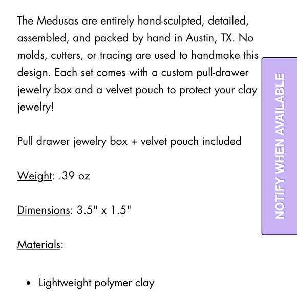 Meesha Farzaneh Medusa Earrings in Black - Picture 5 of 5